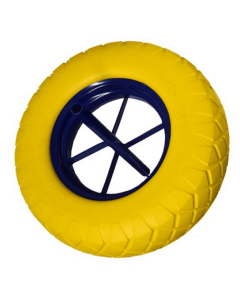 TIRE YELLOW PU WITH BLUE RIM RETAIL